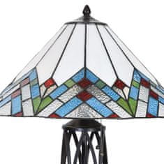 Clayre & Eef Stolní lampa Tiffany ABSTRACT TRIANGLE 5LL-5393