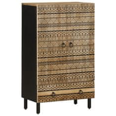 shumee vidaXL Skříň highboard 60x33,5x110 cm masivní hrubé mangovníkové dřevo