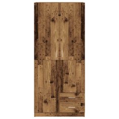 Petromila Šatní skříň old wood 80 x 52 x 180 cm kompozitní dřevo