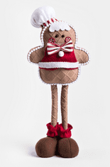 Homla Vánoční figurka | COOKIE | Perníček s dlouhýma nohama | 46 cm | 705380