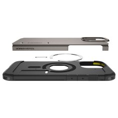 Spigen Pancéřový kryt na iPhone 16 PRO 6.3" Spigen Tough Armor Mag MagSafe Šedý