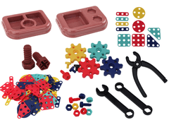 Lean-toys Stavebnice 3D Konstrukční Puzzle V Diy Krabici Roztočení Vrtačka