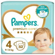 Pampers Premium Care Pleny jednorázové 4 (9-14 kg) 52 ks