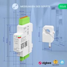 Nous Nous D4Z Zigbee Smart Din Měřič Energie 120A