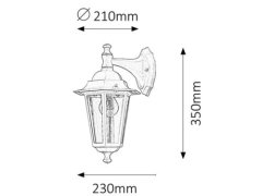 Rabalux  VELENCE venkovní nástěnné svítidlo 8202