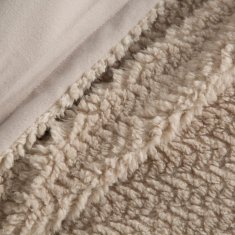 Eurofirany Přehoz na deku LARIS 130x170 Eurofirany beige cream glossy thread střapce