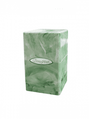 Krabička na karty Ultra Pro - Marble Satin Tower (Lime Green/White)