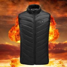 VIVVA® Unisex vyhřívaná vesta, Pánská vesta, Dámská vesta, Prošívaná Vesta, Outdoorové oblečení + dobíjecí baterie je součástí dodávky POWERBANK | FLAMEVEST 6XL