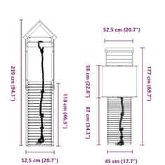 Vidaxl Dětské hřiště na zahradu masivní dřevo douglasky