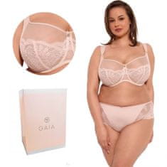 Gaia Krajková podprsenka GAIA Soft Camilla MAXI 1262, měkká perlová 70K