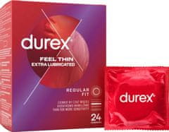 Durex Feel Thin Extra Lubricated 24 ks