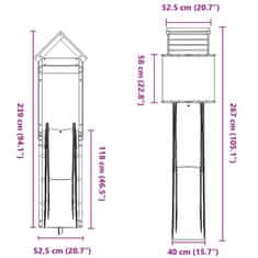 Vidaxl Dětské hřiště na zahradu masivní dřevo douglasky