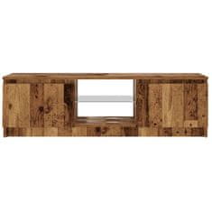 Vidaxl TV stolek s LED old wood 120 x 30 x 36 cm kompozitní dřevo