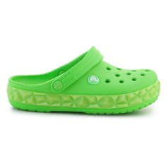 Crocs Dřeváky zelené 34 EU Band Geometric Glow