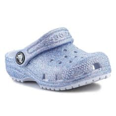 Crocs Dřeváky modré 22 EU Classic Glitter Clog