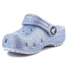 Crocs Dřeváky modré 22 EU Classic Glitter Clog