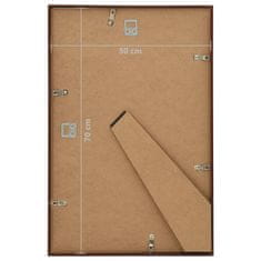 Vidaxl Fotorámečky koláž 5 ks na zeď nebo stůl bronzové 50 x 70 cm MDF