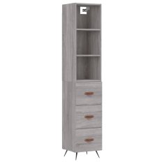 Vidaxl Skříň highboard šedá sonoma 34,5 x 34 x 180 cm kompozitní dřevo