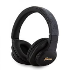 Guess  PU Leather 4G Tone on Tone Script Logo BT5.3 Stereo Headphone Black