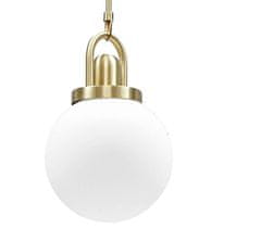 Intesi Zlatá závěsná lampa PEARL 20 cm