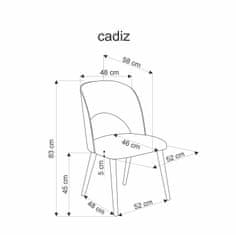 Intesi Židle Vacry dub přírodní/šedá