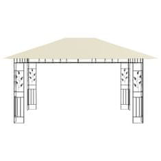 Vidaxl Altán s moskytiérou 4 x 3 x 2,73 m krémový 180 g/m²