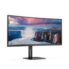 AOC LCD CU34V5C 34" zakřivený VA/3440x1440@100Hz/1ms/300cd/HDMI/DP/4xUSB/USB-C/Repro/HAS/VESA