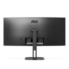 AOC LCD CU34V5C 34" zakřivený VA/3440x1440@100Hz/1ms/300cd/HDMI/DP/4xUSB/USB-C/Repro/HAS/VESA