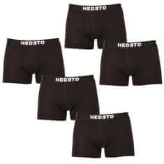 Nedeto 5PACK pánské boxerky černé (5NB001b) - velikost XXL