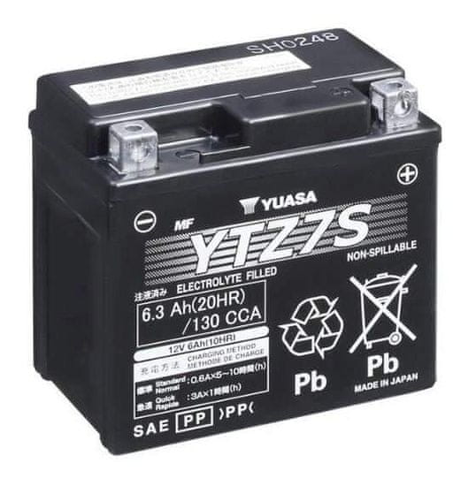 Yuasa Motobaterie HP MF AGM YTZ7S 12V 6Ah 130A (113x70x105mm) T5 "+ P"