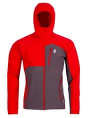 High Point Pánská bunda High Point Versa Hoody Jacket Red/Iron gate|M