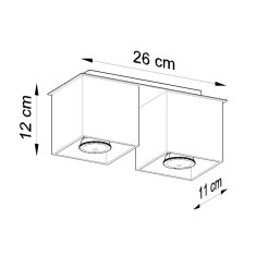 Sollux QUAD 2 Závěsné světlo, bílá SL.0065 - Sollux