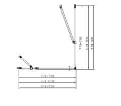 SAT Sprch dv pev+stena,madlo 90x90 černé T SATFUDP90S90C - SAT