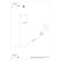 Sollux RING Stolní lampa, bílá SL.1090 - Sollux