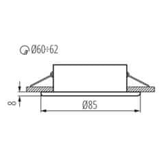 Kanlux MARIN podhledové svítidlo, 10W, 12V, IP44, černá mat 32501 - KANLUX