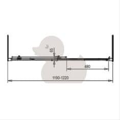 SAT Sprch.kout Top Linea 120x80 Pravý TL12080TPSET - SAT