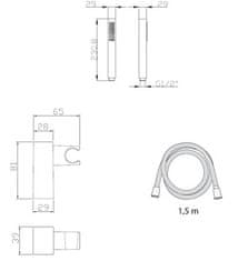 SAT Optima vanový set hranatý OPH004 - SAT