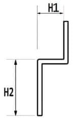 HACO Zadní profil NRZchem.kart.10/29/150cm ZPSLNRZK1029150 - HAVOS