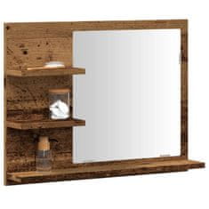 Vidaxl Koupelnová skříňka se zrcadlem old wood 60 x 10,5 x 45 cm