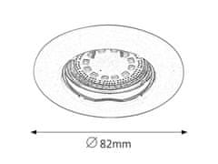Rabalux Rabalux zapuštěné svítidlo Lite IP44 3W GU10 1048