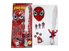 INTEREST Dětská sada "Spider-Man": maska, meč, figurky na hraní, ruční blaster.