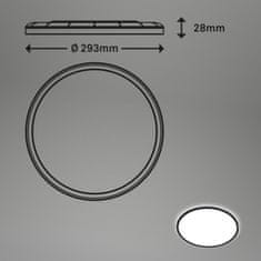 BRILONER BRILONER Slim svítidlo LED panel, pr. 29,3 cm, 18 W, černá BRILO 7155-415