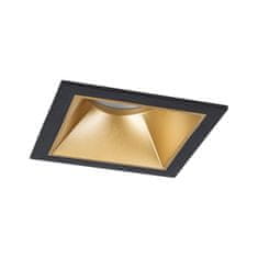 Paulmann PAULMANN LED vestavné svítidlo 3-krokové-stmívatelné Cole Coin IP44 hranaté 88x88mm Coin 6W 230V stmívatelné 2700K černá/zlatá mat 93131