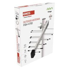 Emos EMOS Anténa univerzální VILLAGE FISH-V700, DVB-T2, filtr LTE/4G/5G J0806