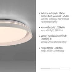 PAUL NEUHAUS JUST LIGHT LED stropní svítidlo bílé jednoduchý nadčasový design krokově stmívatelné 3000K LD 14368-16