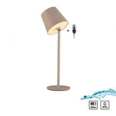 PAUL NEUHAUS JUST LIGHT LED svítidlo na láhev béžová na baterie dotykový stmívač USB IP54 stolní lampa 3000K LD 19251-39