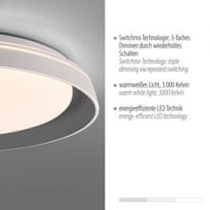 PAUL NEUHAUS JUST LIGHT LED stropní svítidlo šedá průměr 43cm paměťová funkce krokově stmívatelné 3000K LD 14368-15