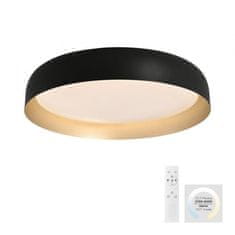 PAUL NEUHAUS JUST LIGHT LED stropní svítidlo průměr 57 černá / zlatá stmívatelné dálkovým ovladačem CCT 2700-5000K LD 14216-18