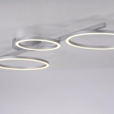 PAUL NEUHAUS JUST LIGHT LED stropní svítidlo stříbrné kruhová forma paměťová funkce krokově stmívatelné 3000K LD 14211-21