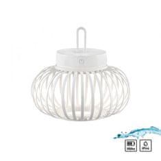 PAUL NEUHAUS JUST LIGHT LED stolní lampa průměr 25cm bílé na baterie USB IP44 stmívatelné dotykem 2700K LD 19303-16